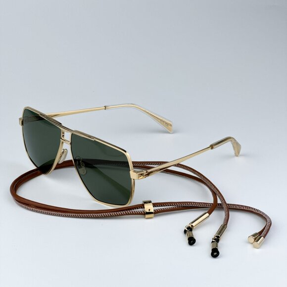 Celine CL40246U-Y 30N BRAND NEW Sunglasses Gold Green Aviator Unisex - Picture 4 of 15